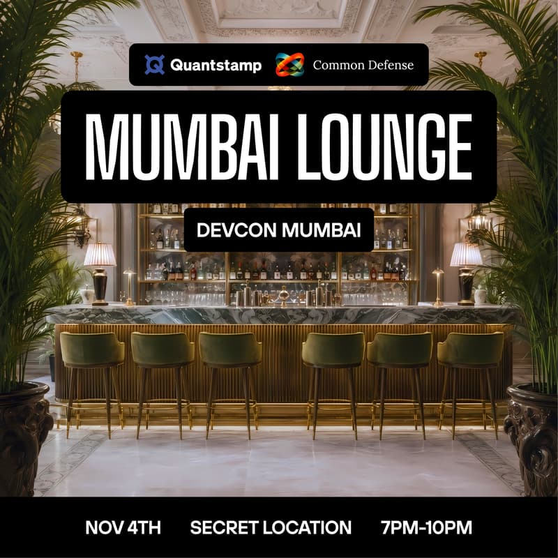 Cover Image for Quantstamp x Common Defense Mumbai Lounge | Devcon 2026