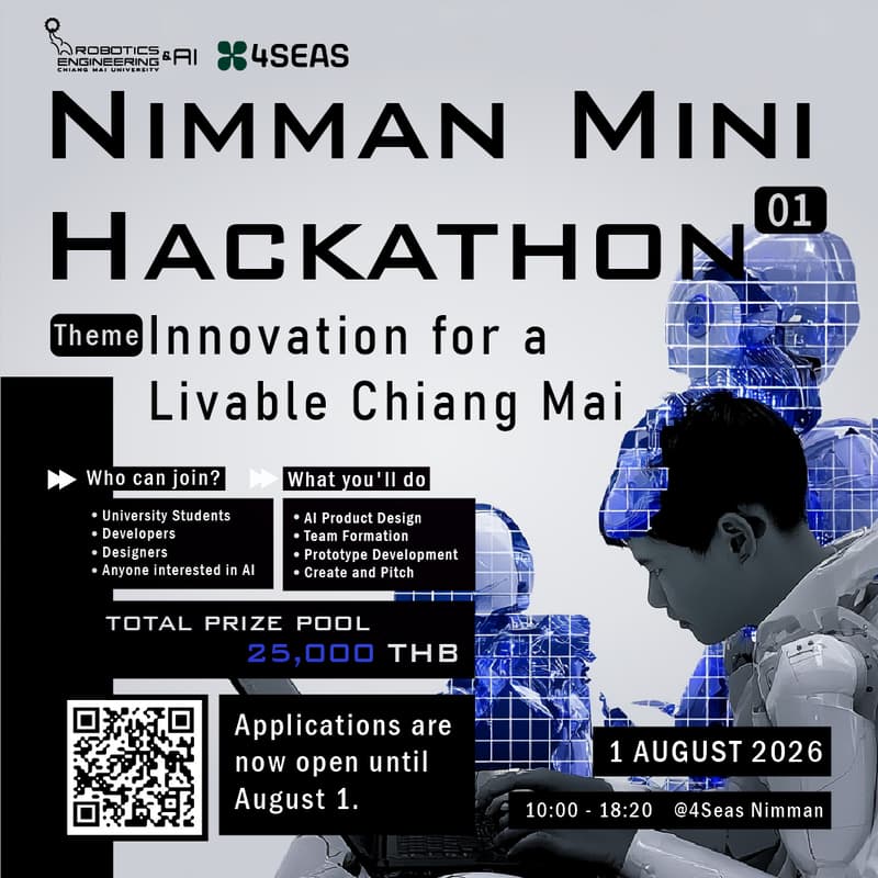 Cover Image for Nimman Mini Hackathon #1: Innovation for a Livable Chiang Mai