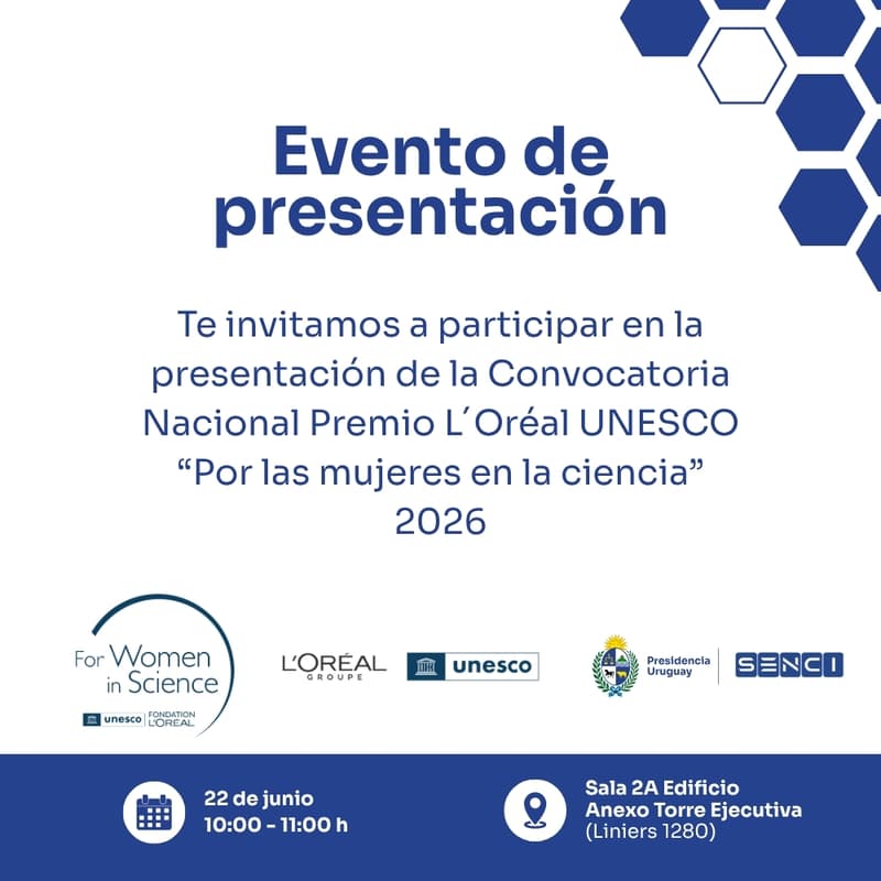 Cover Image for Presentación: Convocatoria Premio Nacional L’Oréal-UNESCO “Por las Mujeres en la Ciencia 2026”