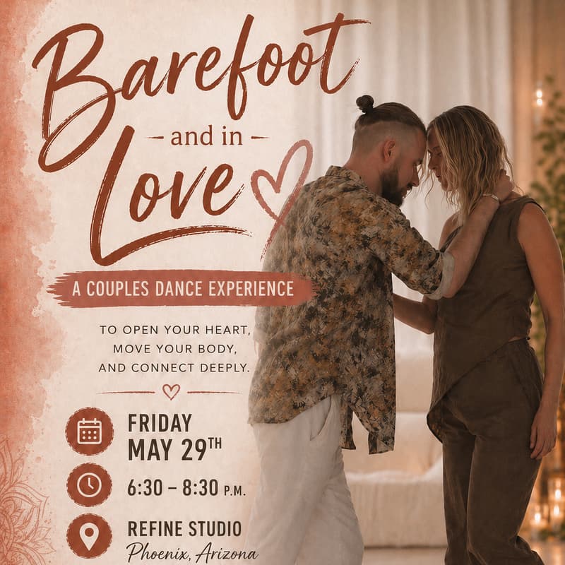 Cover Image for Barefoot And In Love- A Couples Dance Experience ✨