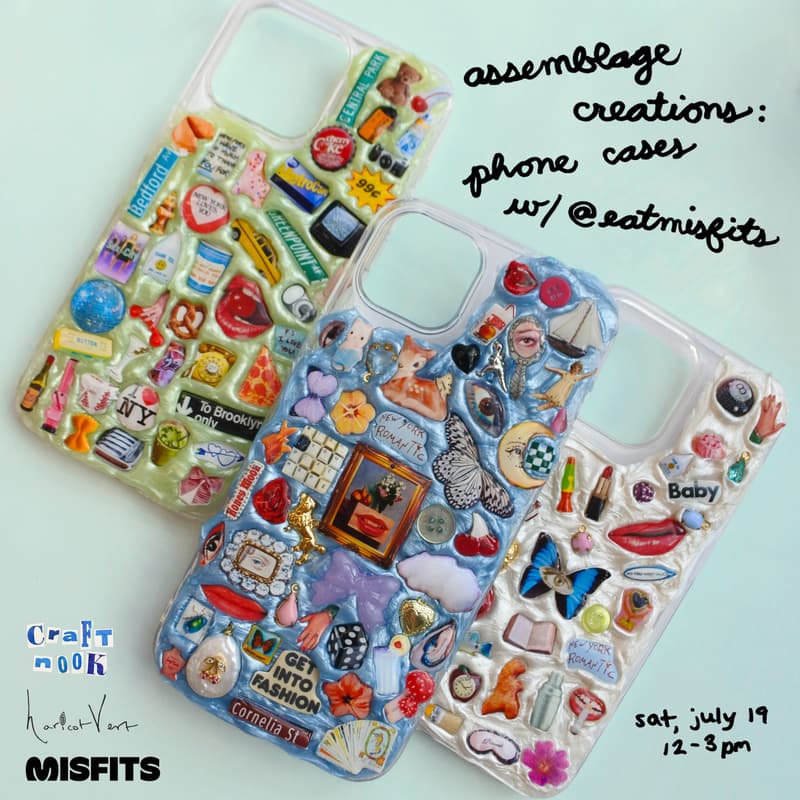 Cover Image for assemblage creations: phone cases w/ @eatmisfits