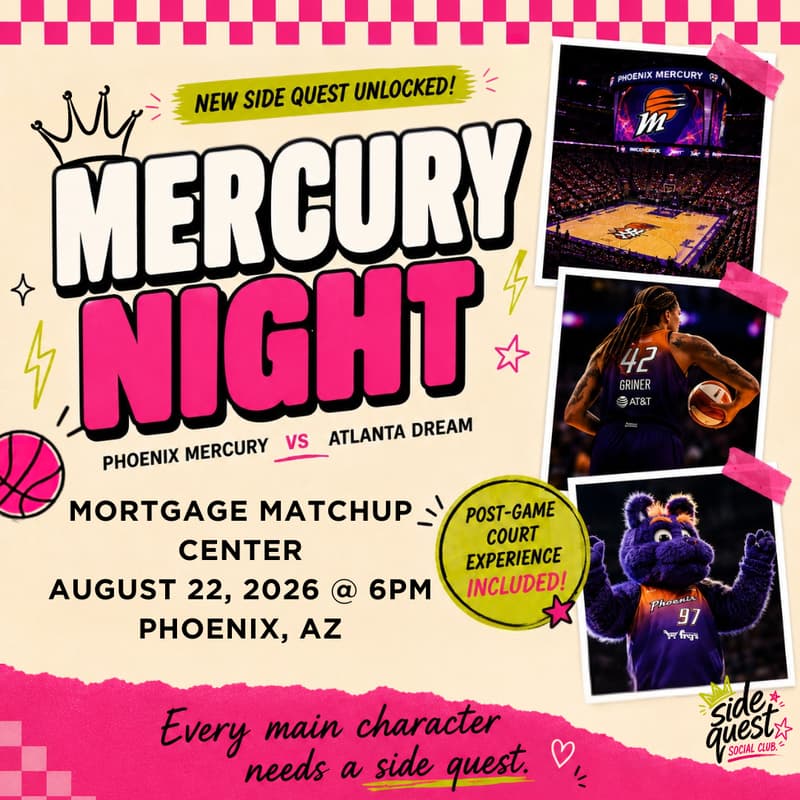 Cover Image for WNBA Phoenix Mercury Night: Pink Out 🏀🩷