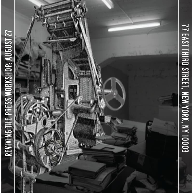 Cover Image for Reviving the Press Workshop