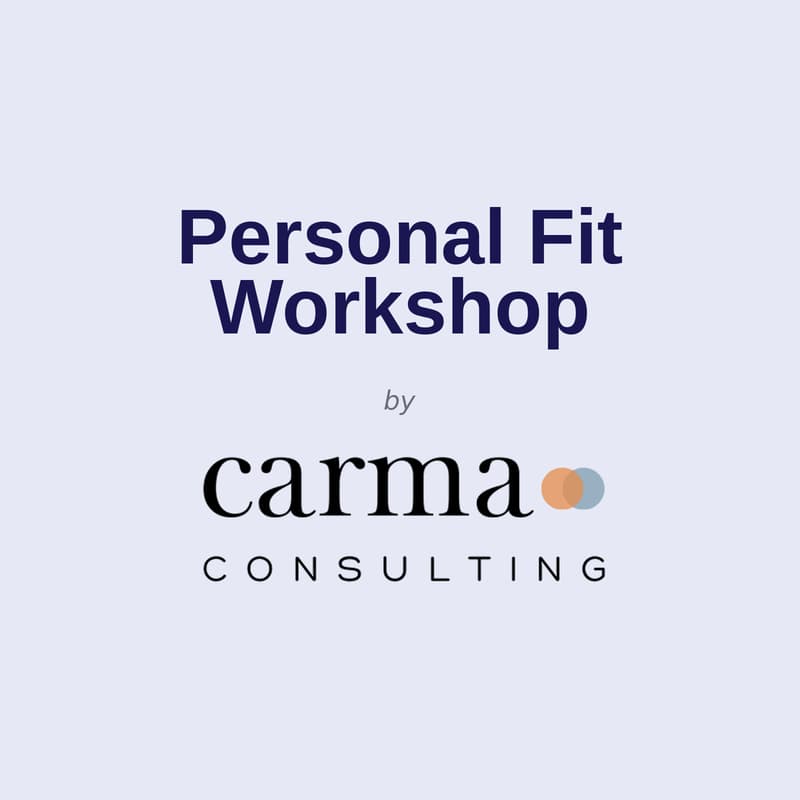 Cover Image for Personal Fit Workshop with Carma Consulting