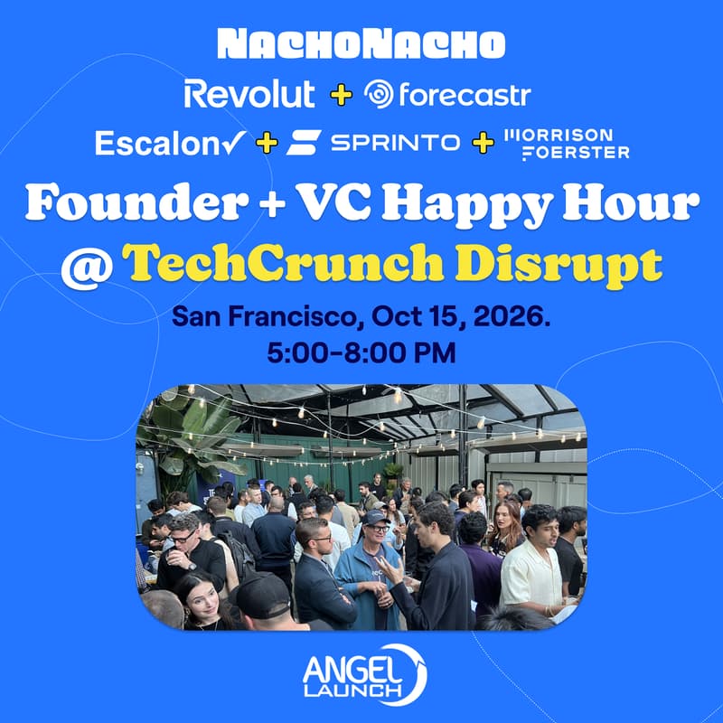 Cover Image for NachoThursday: TechCrunch Disrupt SaaS & AI Founder + Investor Happy Hour