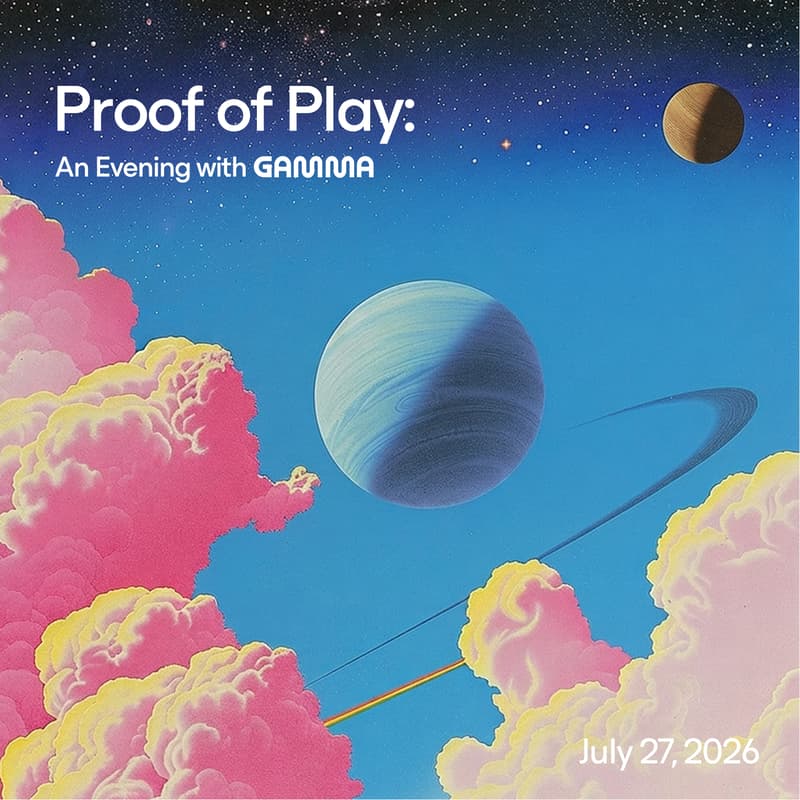 Cover Image for Proof of Play: An Evening with Gamma