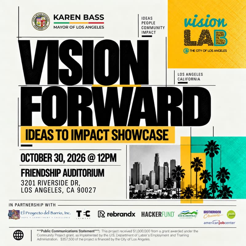 Cover Image for City of LA Vision Lab Showcase: Vision Forward