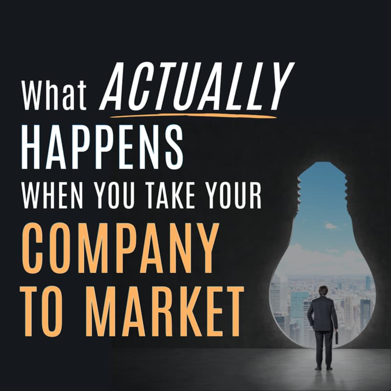 Cover Image for What Actually Happens When You Take Your Company to Market