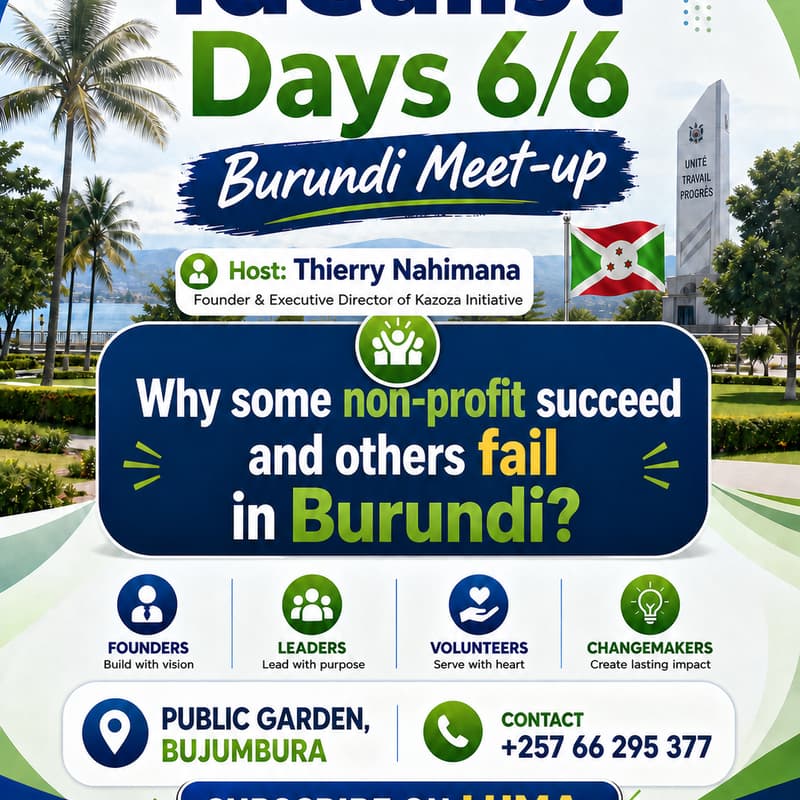 Cover Image for Idealist Days Burundi 6/6 Meet-up