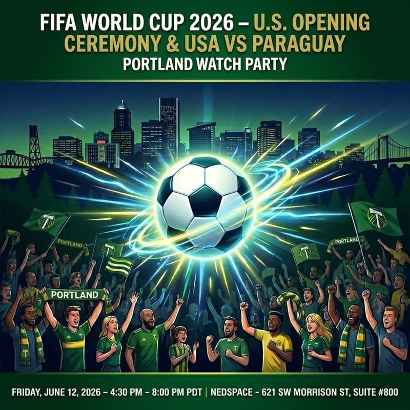 Cover Image for FIFA World Cup 2026 - U.S. Opening Ceremony & USA VS Paraguay: Portland Watch Party