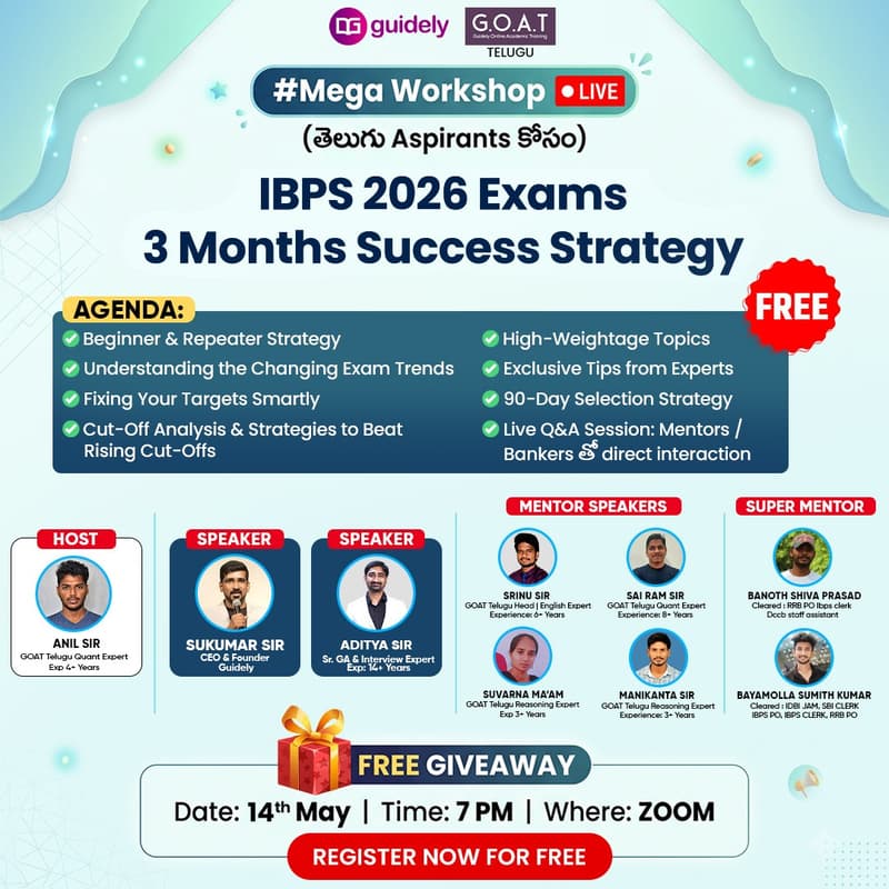 Cover Image for IBPS 2026 Exams | 3-Month Success Strategy [For Telugu Banking Aspirants]