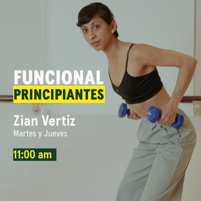 Cover Image for Clase Funcional Principiantes - Virtual | Jueves