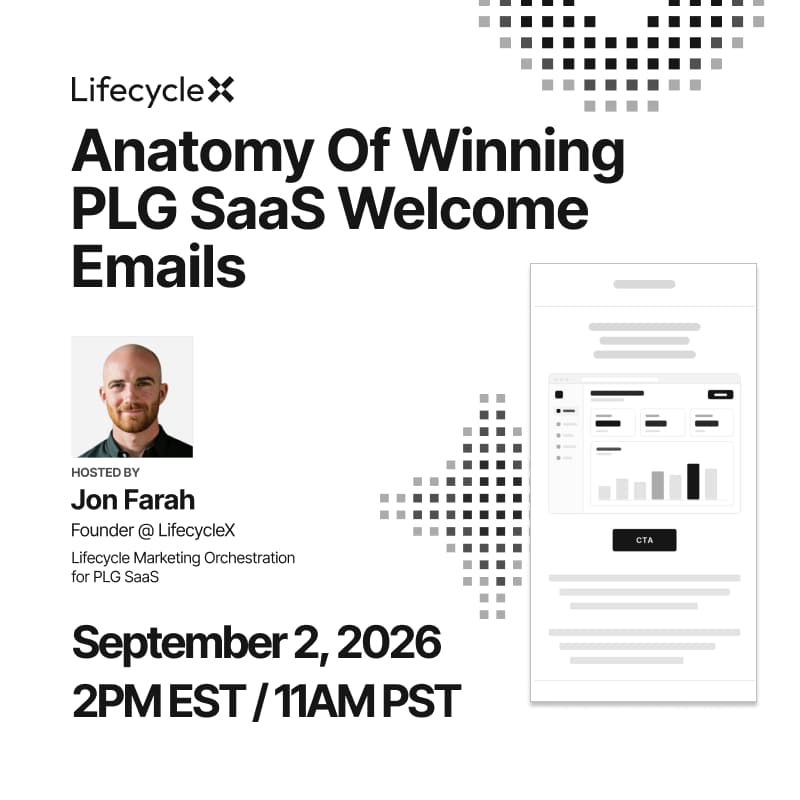 Cover Image for WORKSHOP: Anatomy of Winning PLG SaaS Welcome Emails