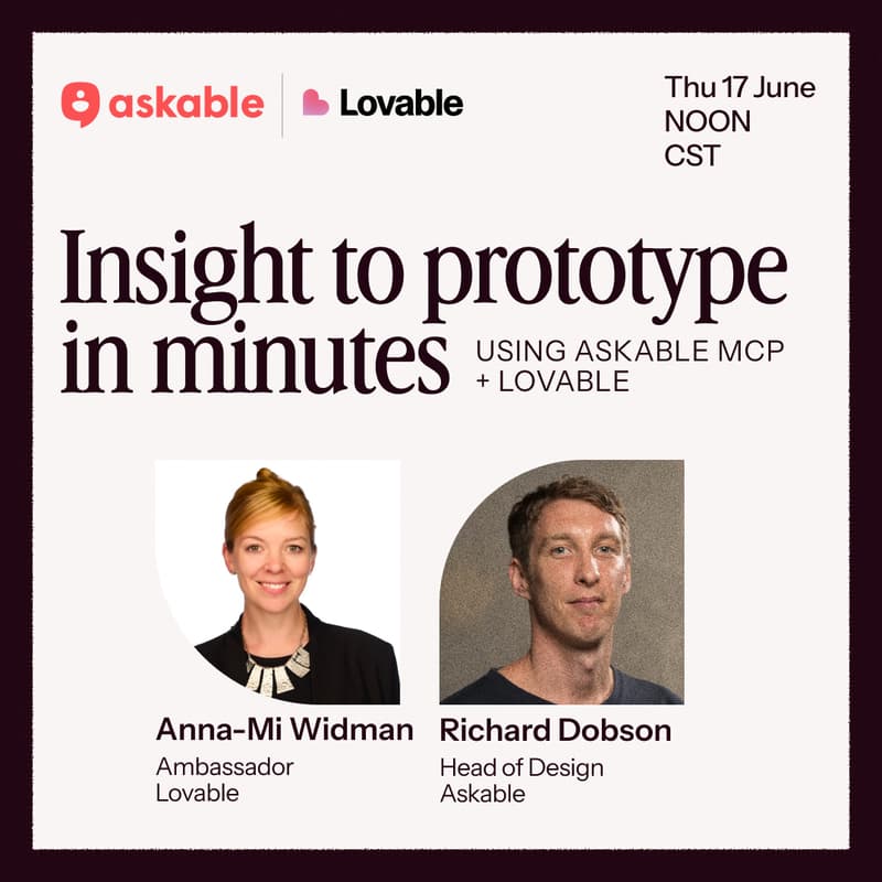 Cover Image for Insight to Prototype in Minutes