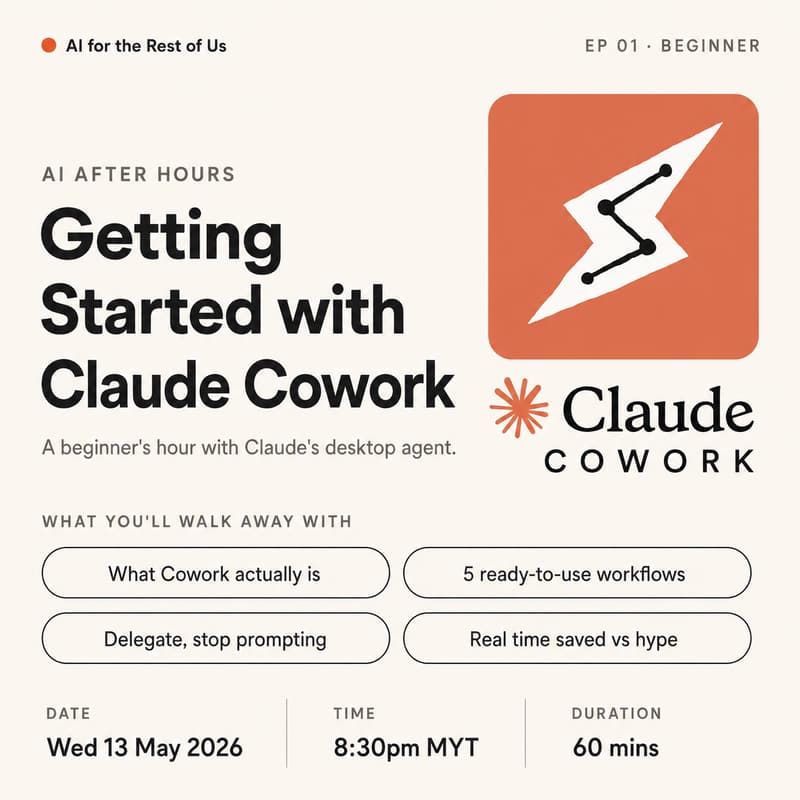 Cover Image for AI After Hours: Getting Started with Claude Cowork