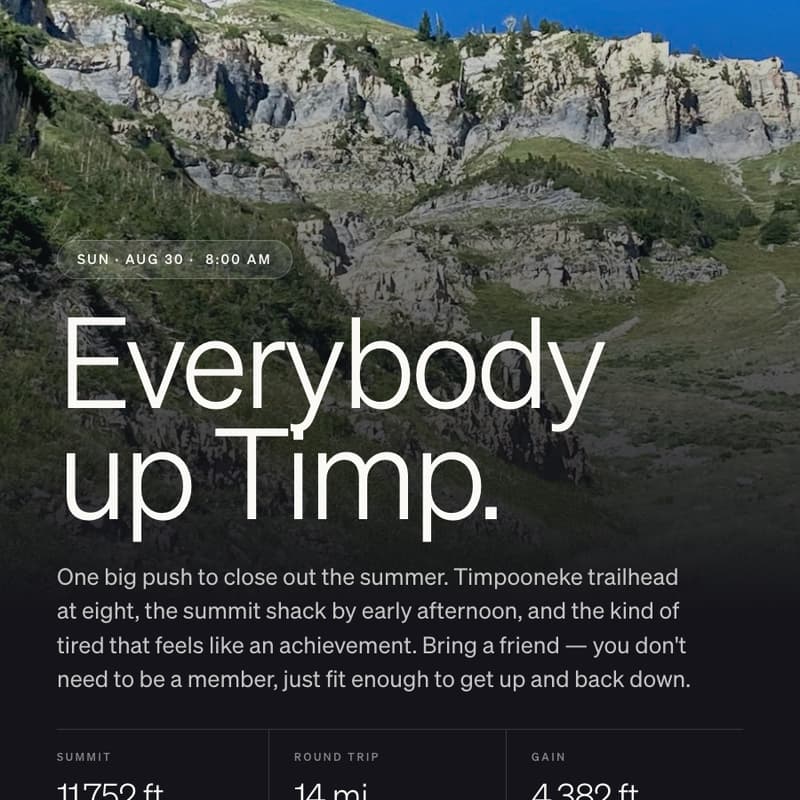 Cover Image for HAVN X Timpanogos Hike