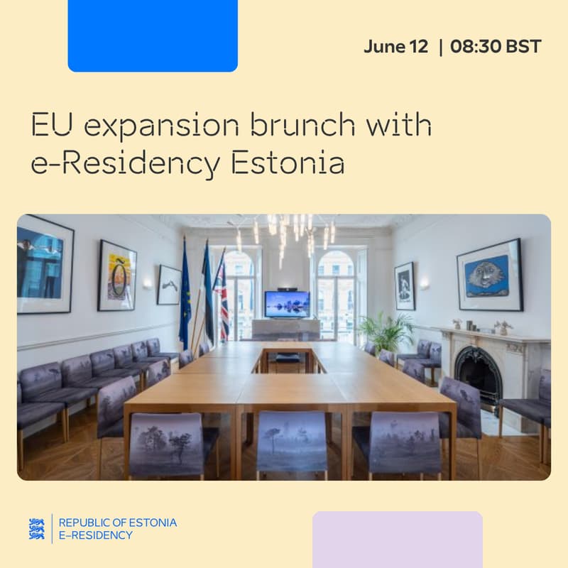 Cover Image for EU expansion breakfast with e-Residency Estonia