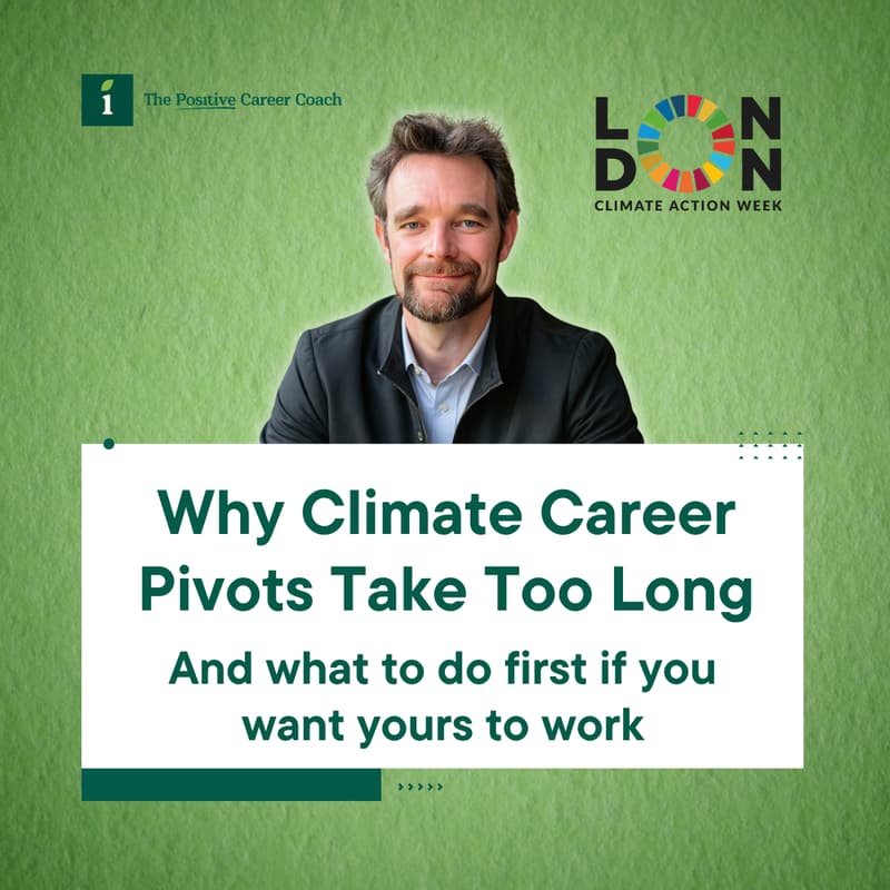 Cover Image for Why climate career pivots take too long.