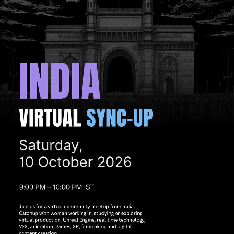 Cover Image for Women in Virtual Production APAC & Oceania — India Virtual Meetup