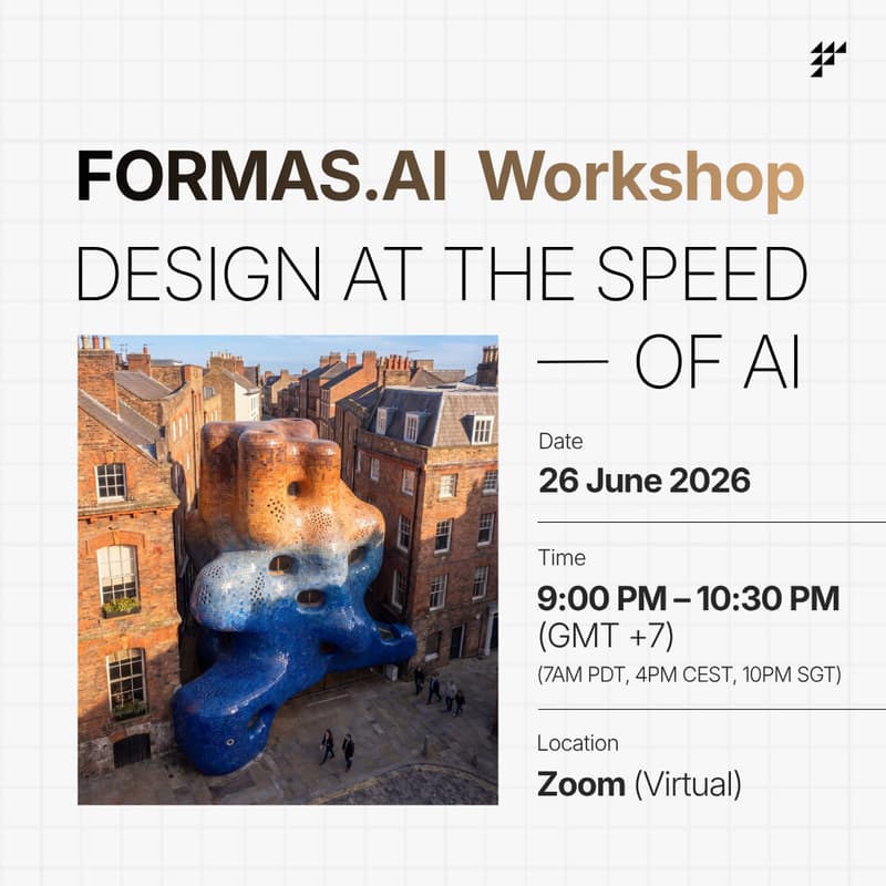 Cover Image for Formas Workshop: Design at the Speed of AI