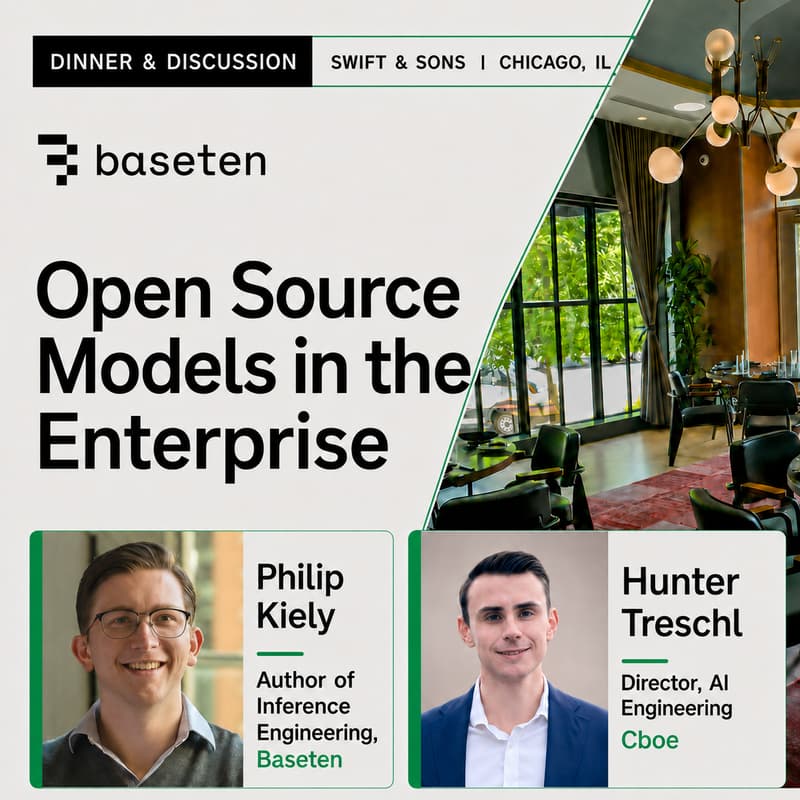 Cover Image for Chicago AI Leader Dinner | Open source models in the Enterprise