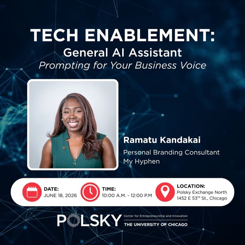 Cover Image for Tech Enablement Workshop Series: General AI Assistant (Prompting for Your Business Voice)