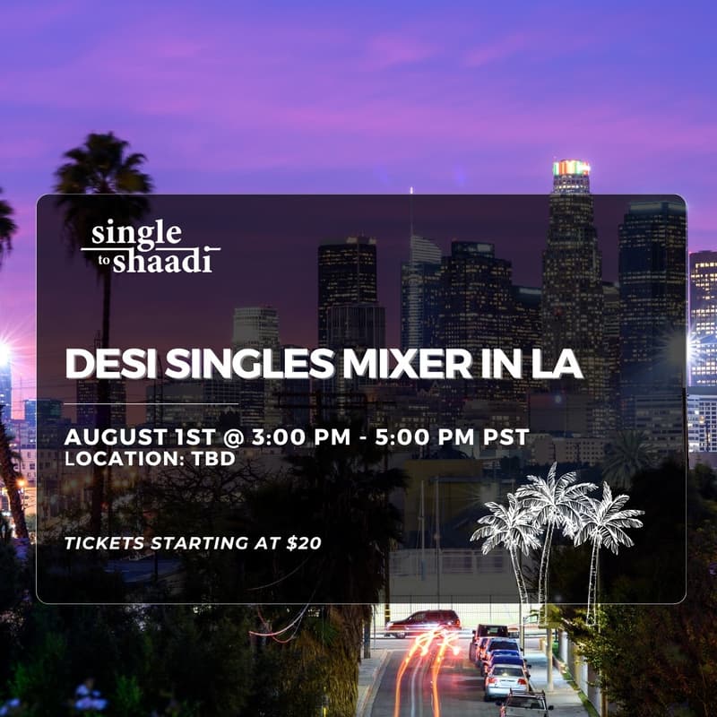 Cover Image for Desi Singles Mixer in LA