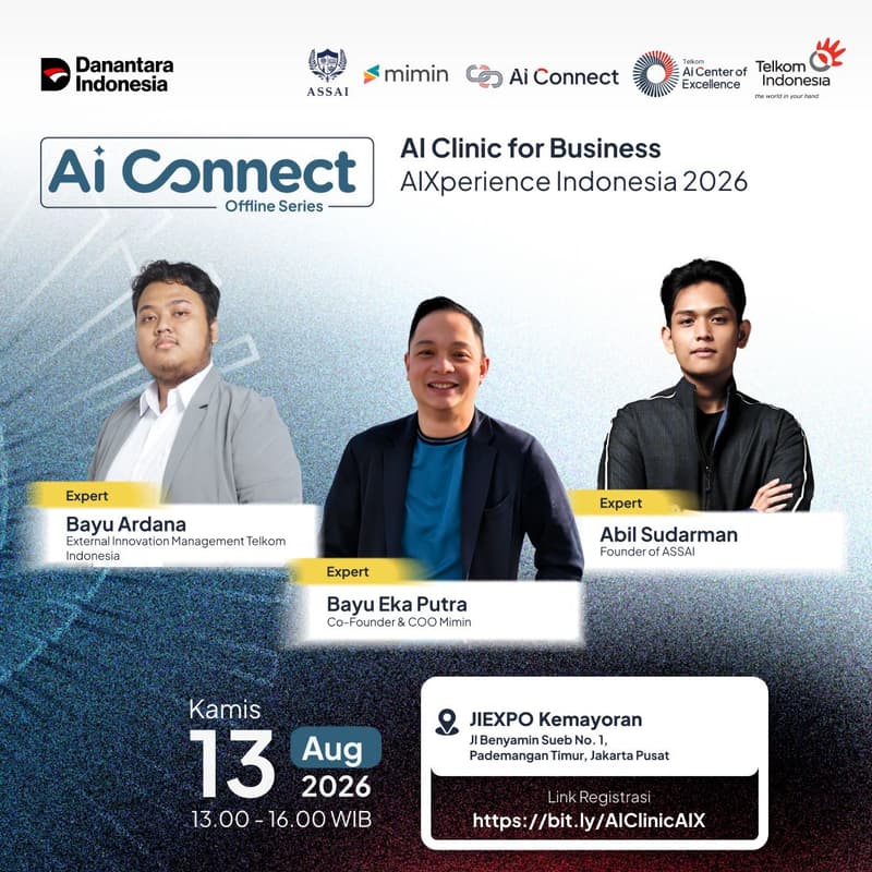 Cover Image for AI Clinic for Business AIXperience Indonesia 2026