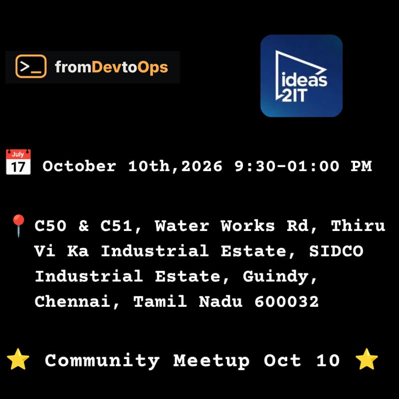 Cover Image for fromDevtoOps l Devops Community Meetup Oct 10