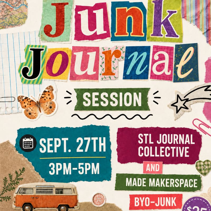 Cover Image for Junk Journaling w/ MADE Makerspace & STL Journal Collective