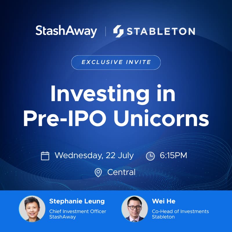 Cover Image for StashAway x Stableton | Investing in Pre-IPO Unicorns
