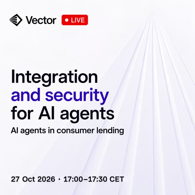 Cover Image for Vector Live, Session 3: Integration and security for AI agents in consumer lending