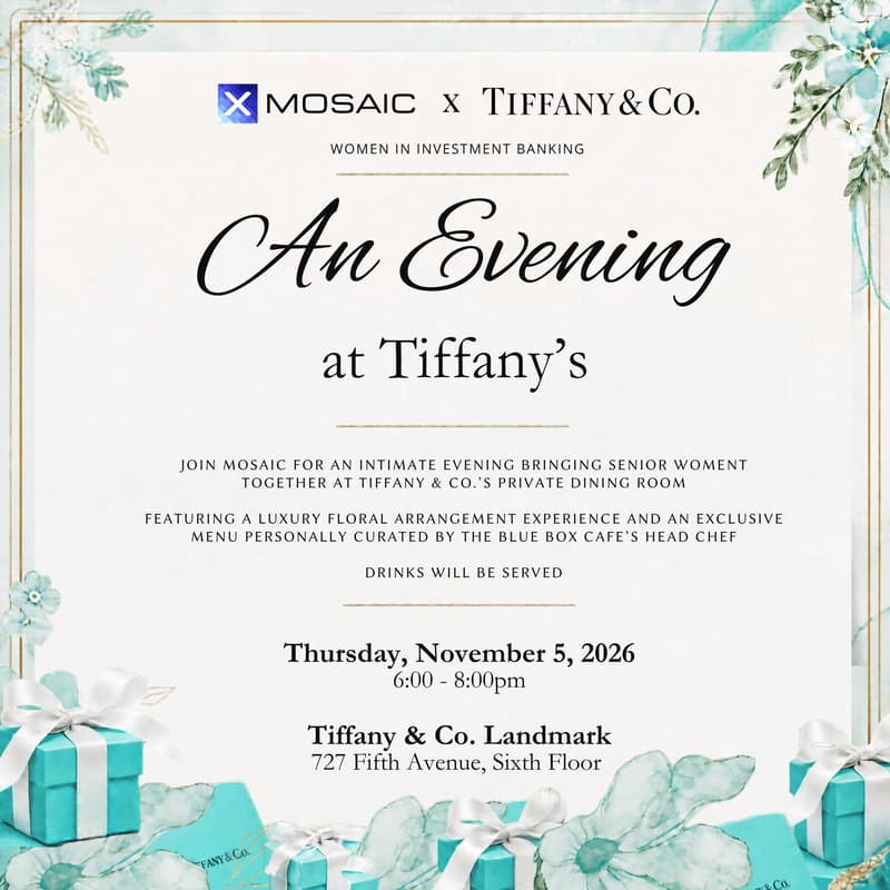 Cover Image for An Evening at Tiffany's with Mosaic