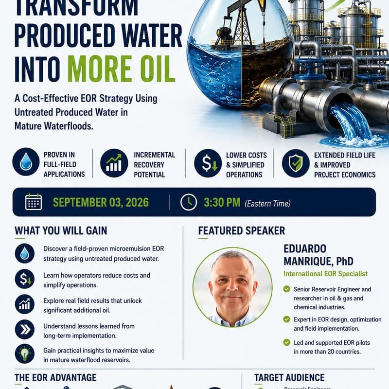 Cover Image for Transforming Produced Water into more Oil