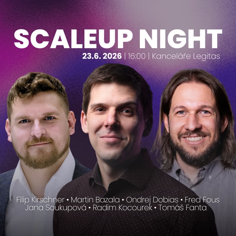 Cover Image for Scaleup Night #6: 1) Exit Usetiful 2) Stovky M 40% vstup Seyforu do Raynet 3) 9 kruhů AI pekla 4) Svobodné firmy 5) VC blok - 4 nové VCčka
