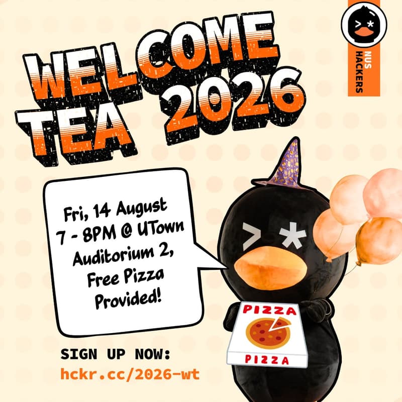 Cover Image for NUS Hackers Welcome Tea 2026