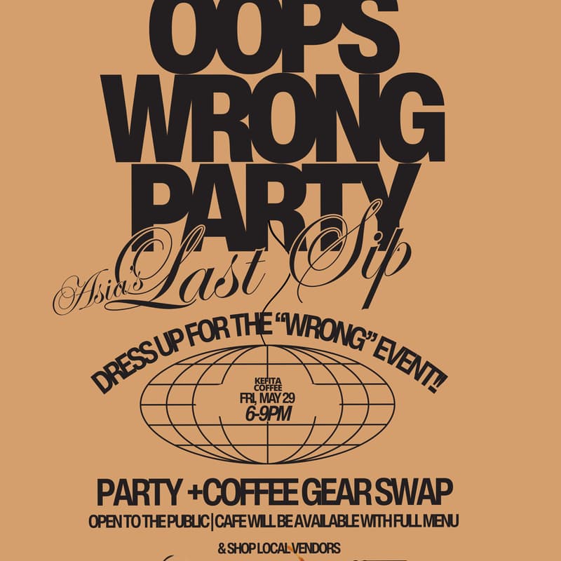 Cover Image for "Oops Wrong Party" Last Sip