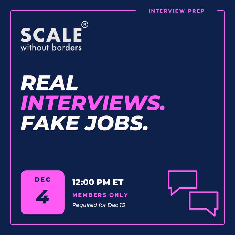 Cover Image for [Coaching] Interview Prep: Real Interviews, Fake Jobs 🎤
