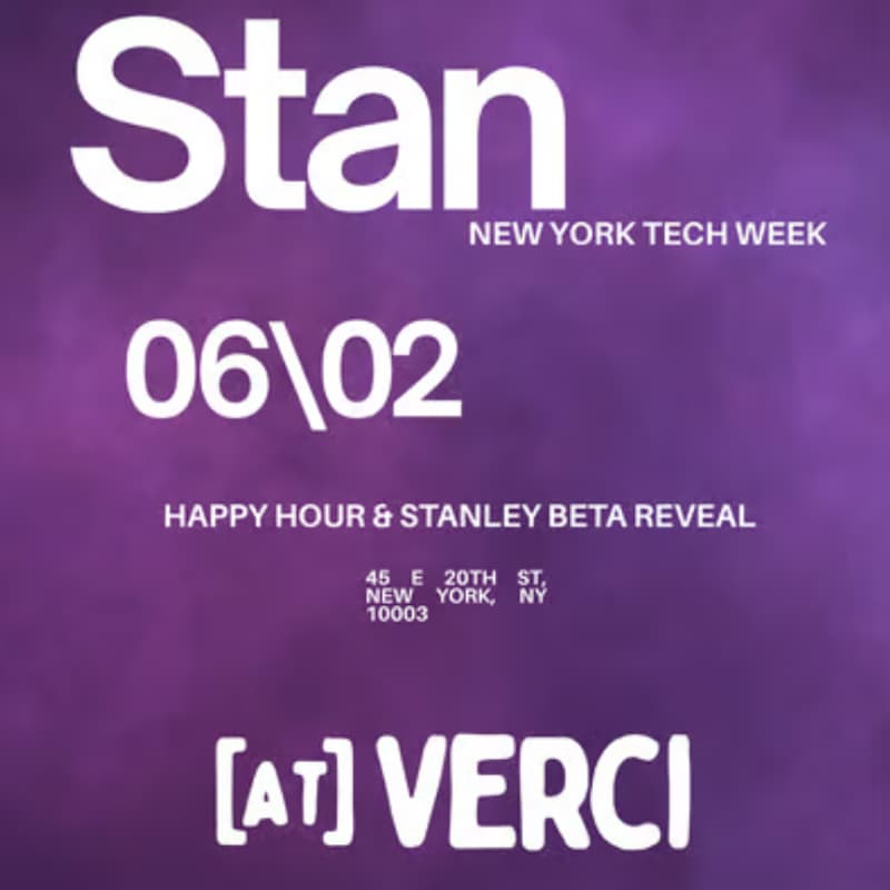 Cover Image for Stan x Verci: Happy Hour & Stanley Beta Reveal
