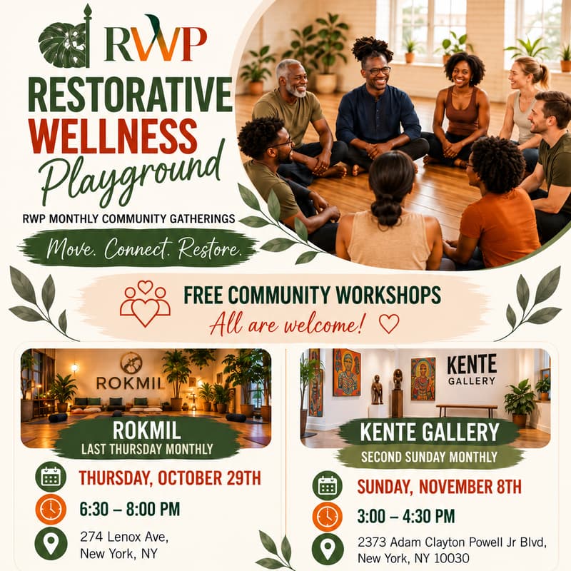 Cover Image for RESTORATIVE WELLNESS PLAYGROUND - Finding Your Joy in the Midst of Stress - with Kelvin