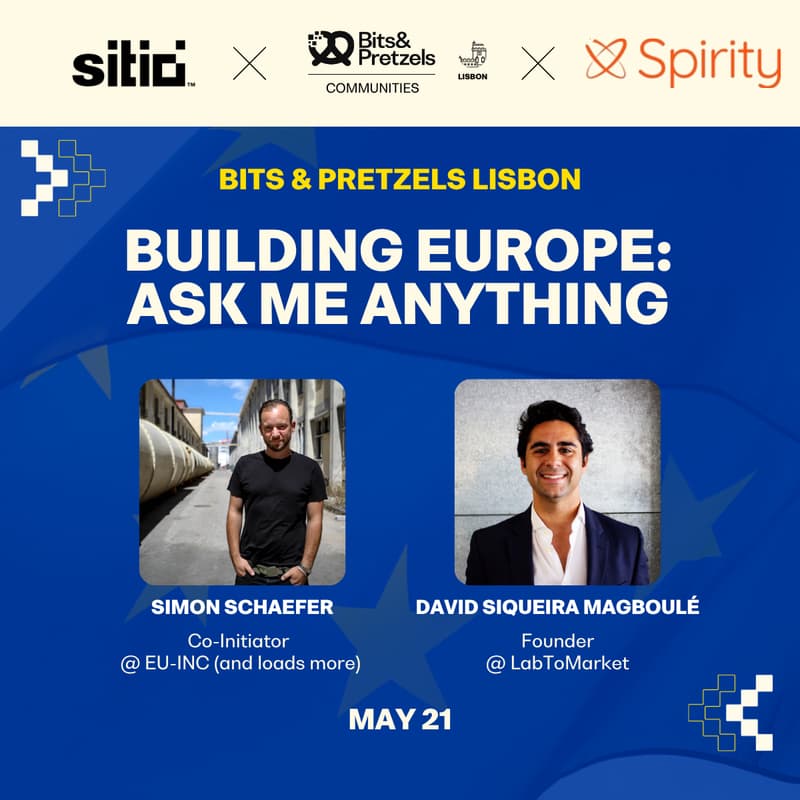Cover Image for Bits & Pretzels Lisbon | Building Europe: Ask Me Anything