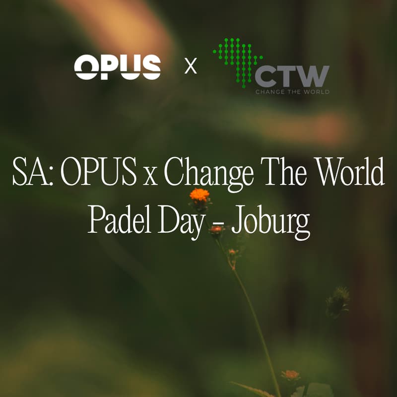 Cover Image for SA: OPUS x Change The World Padel Day - Joburg