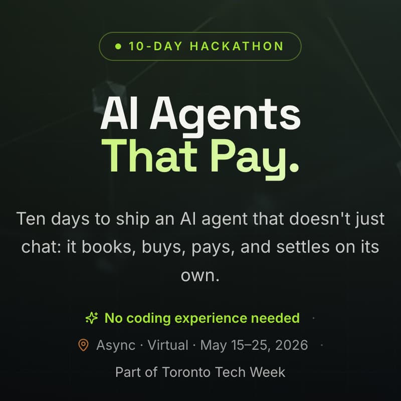 Cover Image for Agentic Commerce Pioneers — Demo Day: AI Agents That Pay