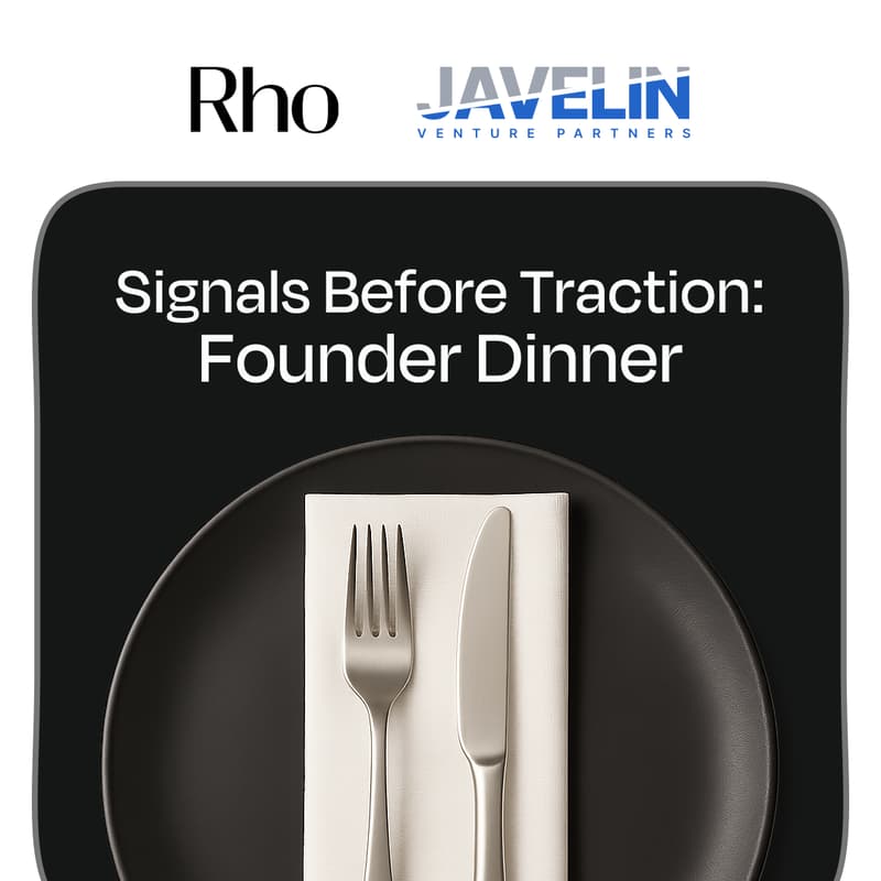 Cover Image for Signals Before Traction: Founder Dinner