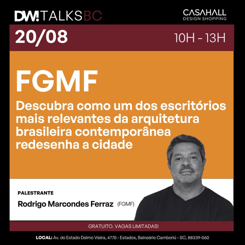 Cover Image for DW! TALKS BC - 20/08 - Arquitetura sem limites: o desenho como manifesto urbano