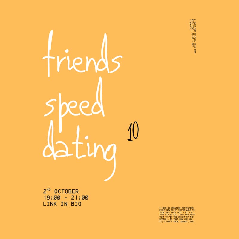 Cover Image for Warsaw Creative Club: Friends Speed Dating