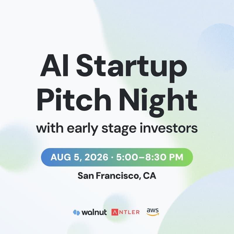 Cover Image for AI Startup Pitch Night with Early Stage Investors