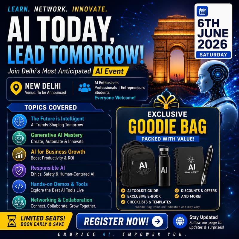Cover Image for AI Future Summit Delhi 2026 @ 5 Star Property