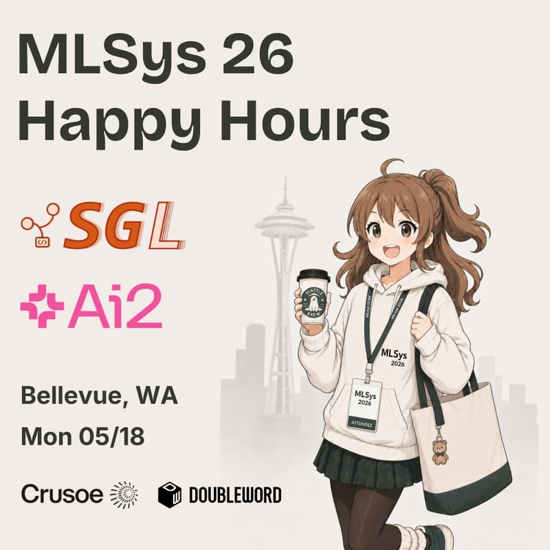 Cover Image for MLSys 2026 Happy Hour - by LMSYS & Ai2