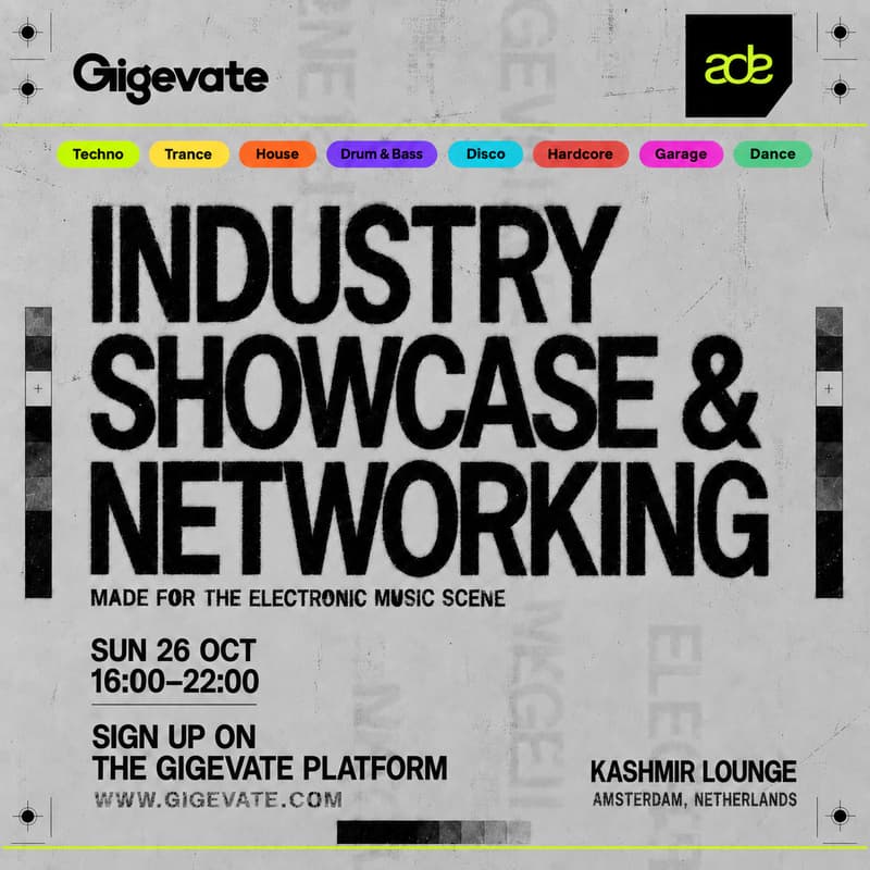 Cover Image for Gigevate x ADE - Electronic Music Showcase & Networking